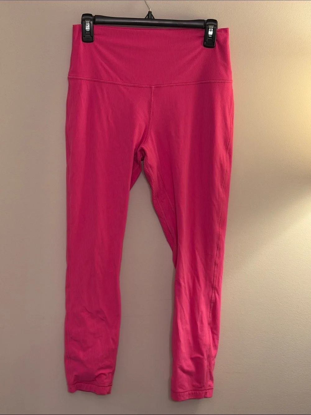 Lululemon Align HR Ribbed Leggings in Sonic Pink size 10 25” Inseam
